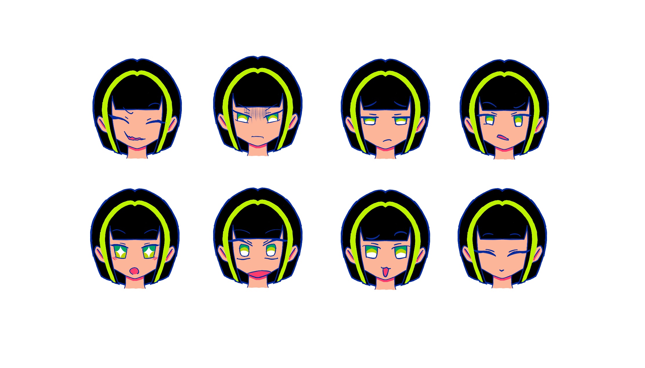 Main character expressions
