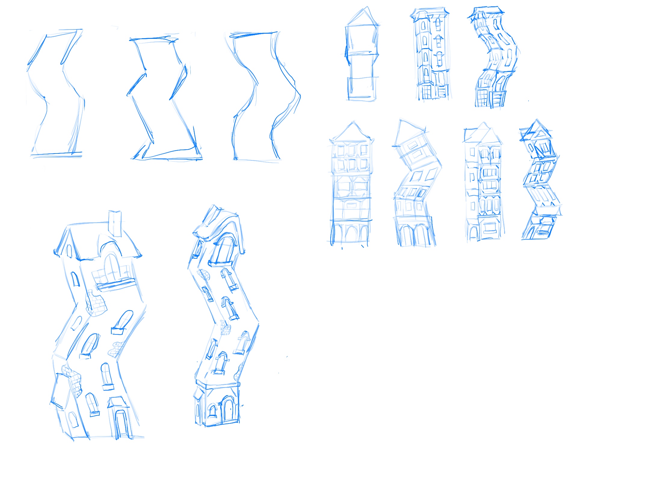 Early concept sketches.