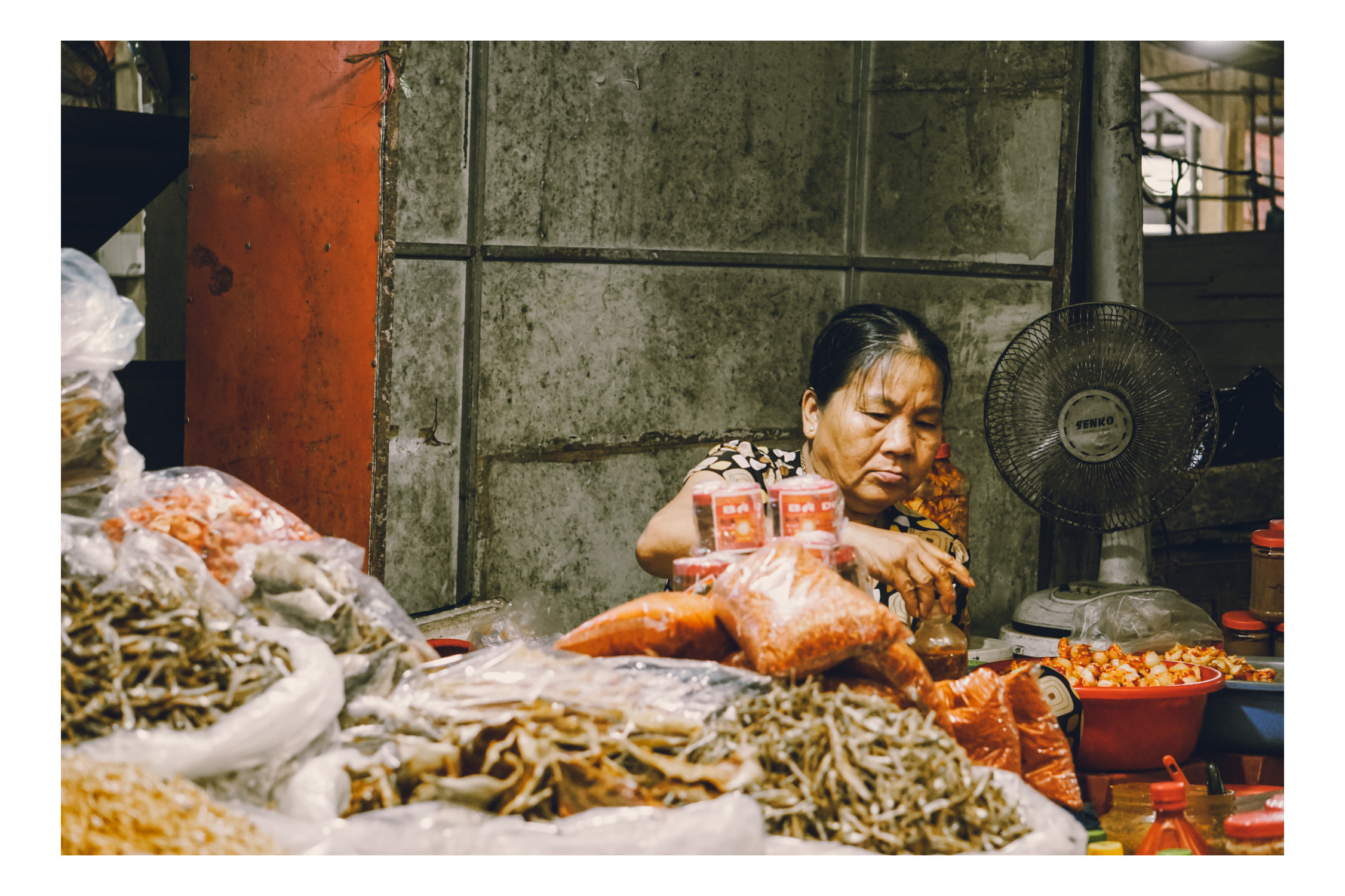 Woman Selling at Market